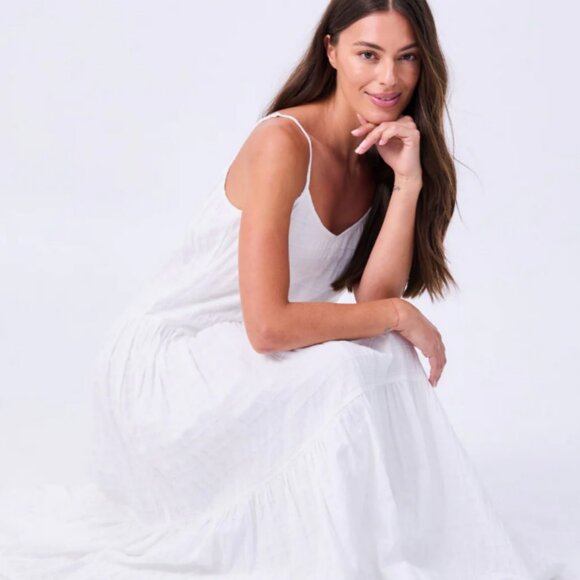 Dharma Bums Yoga Solstice Dress White Size US Women 16/XL New With Tags - Picture 5 of 11